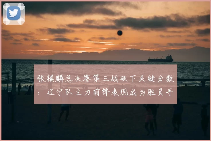 张镇麟总决赛第三战砍下关键分数,辽宁队主力前锋表现成为胜负手